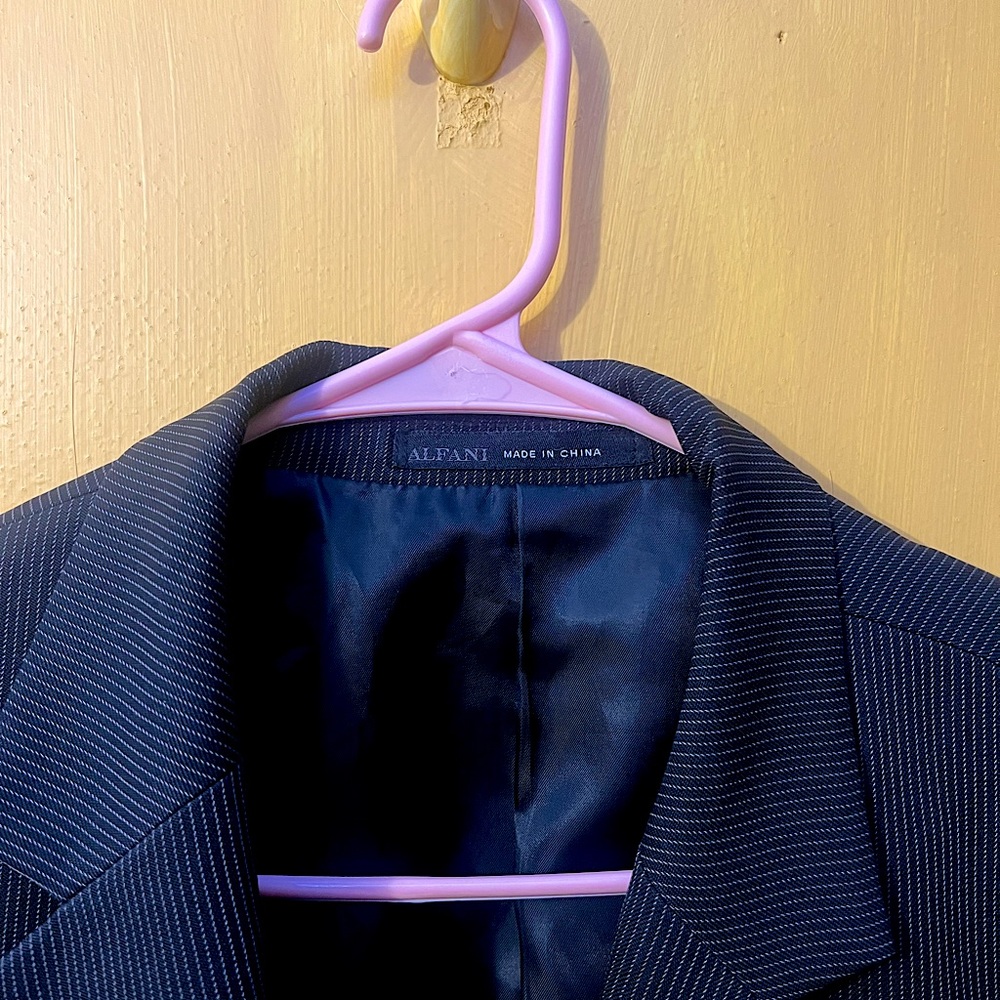 Alfani black pinstripe suit jacket/ blazer
